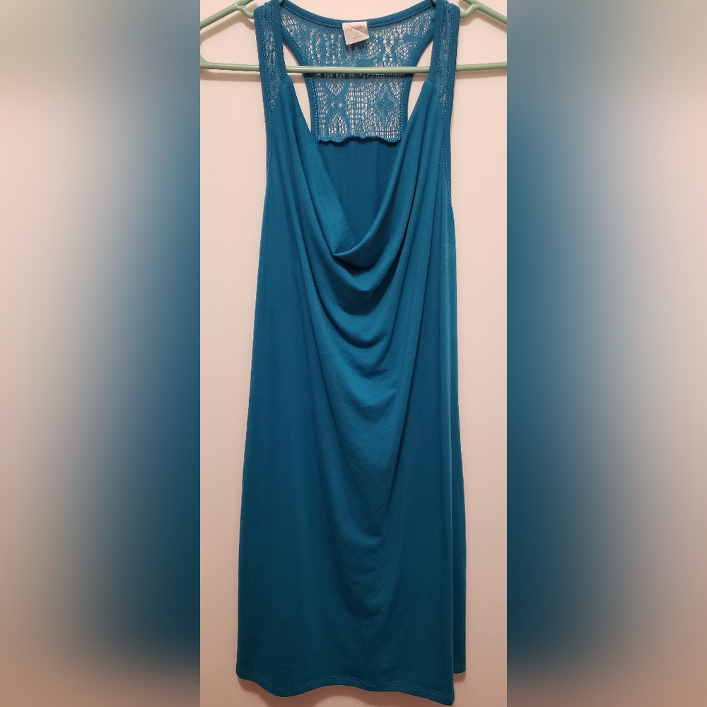 Turquoise Xhileration Dress, Swimsuit Cover Size Large